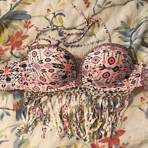 NWT New Look Bikini Top with Fringe